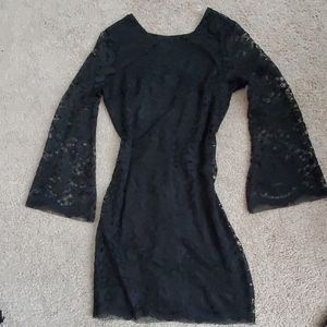 Black lace dress
